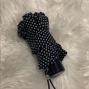 Tory Burch Mini Monogram Umbrella Navy